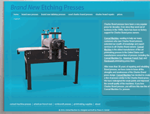 Tablet Screenshot of charlesbrandpresses.com